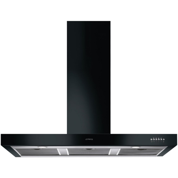 black chimney extractor hood