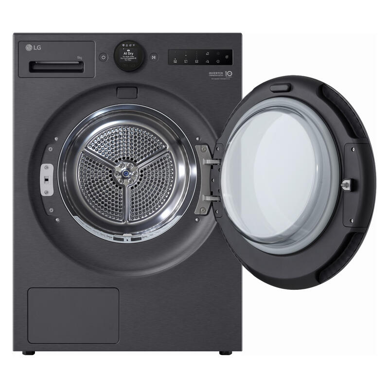 LG 9kg Series 9 AI Heat Pump Dryer - Matte Black - Image 2