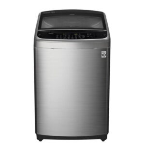 LG 9kg Top Load Washer - Stainless Finish with Black Trim