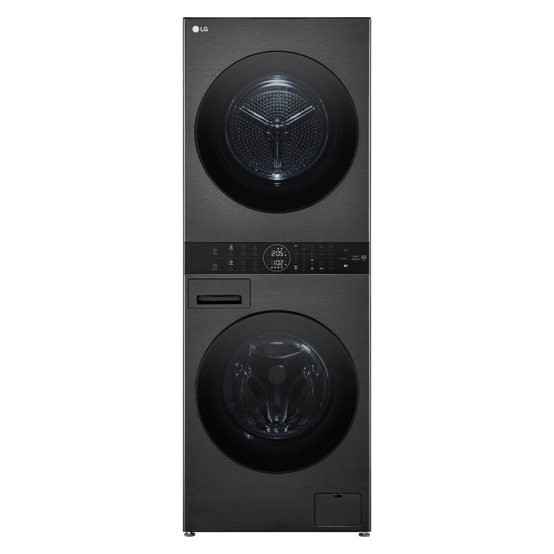 LG 12kg + 10kg Smart AI WashTower All-In-One Stacked Washer Dryer Combo - Black