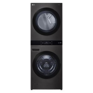 LG 19kg + 10kg Smart AI WashTower All-In-One Stacked Washer Dryer Combo - Black