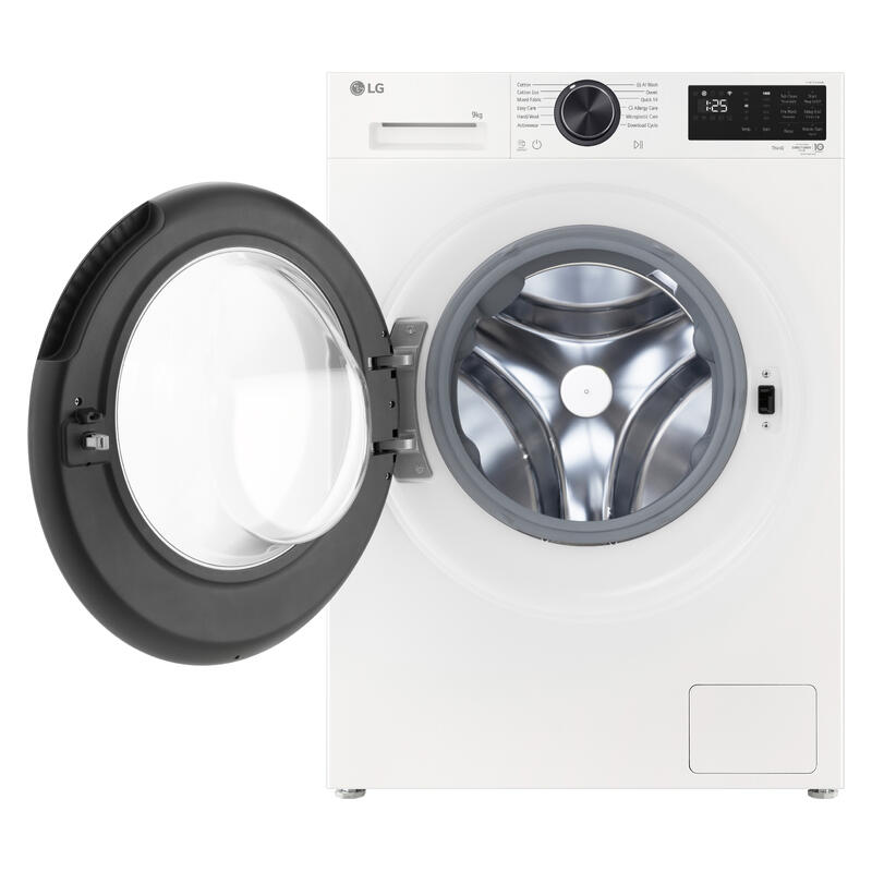 LG 9kg AI Front Load Washing Machine - White (Series 3) - Image 2