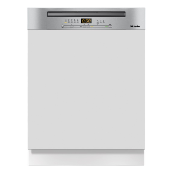 Miele 60cm SemiIntegrated Dishwasher CleanSteel Fascia Stocks