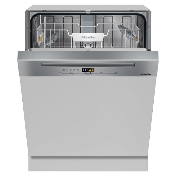 Miele 60cm SemiIntegrated Dishwasher CleanSteel Fascia Stocks
