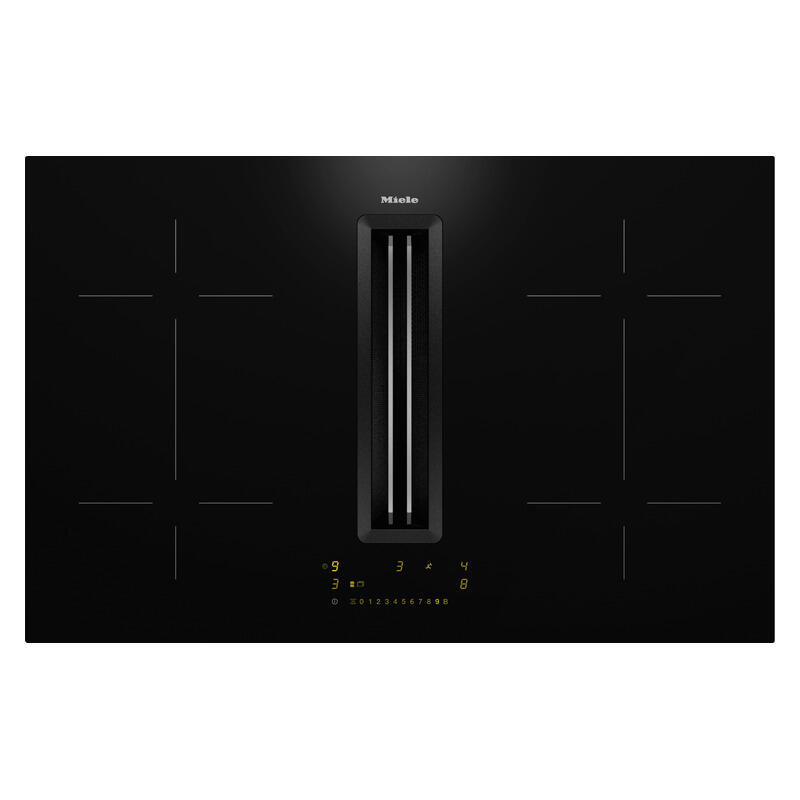 Miele Induction Cooktop with Integrated Extractor - Black