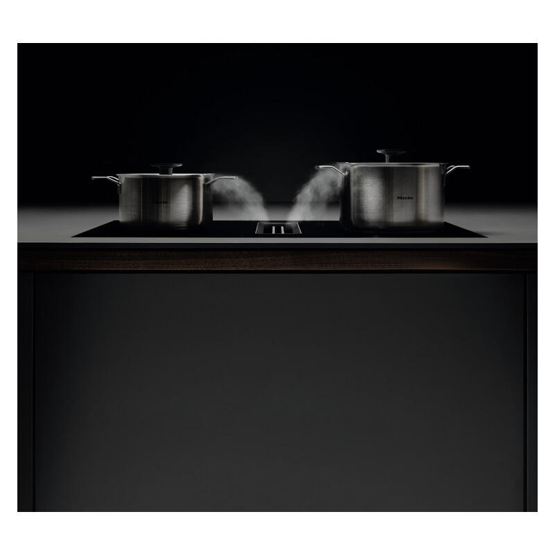 Miele Induction Cooktop with Integrated Extractor - Black - Image 2