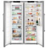 Liebherr 628 Litre Freestanding Side by Side Refrigerator and Freezer - Stainless Steel - Image 2