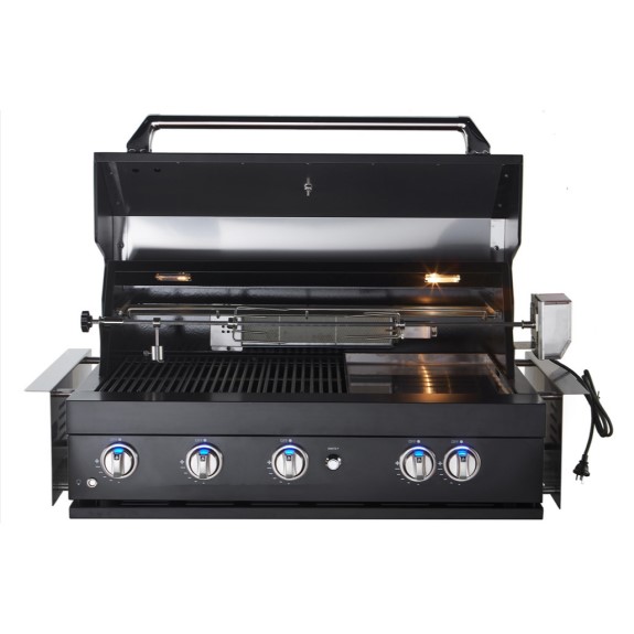 Sirius Built-In Gas BBQ - Black - Image 2