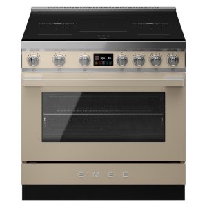 Smeg 90cm Portofino Induction Pyrolytic Freestanding Oven - Moonlight