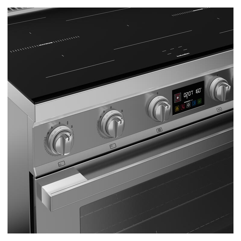 Smeg 90cm Portofino Induction Pyrolytic Freestanding Oven - Stainless Steel - Image 3