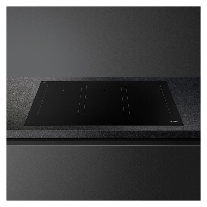 Smeg 90cm Classic Induction Cooktop with Autovent 2.0 - Matte Black - Image 2