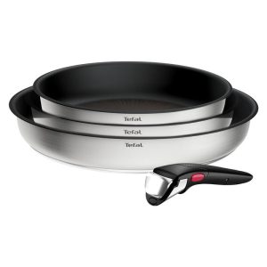 Tefal Ingenio Emotion+ Induction Non-Stick 4PC Frypan Set S/Steel 4PC