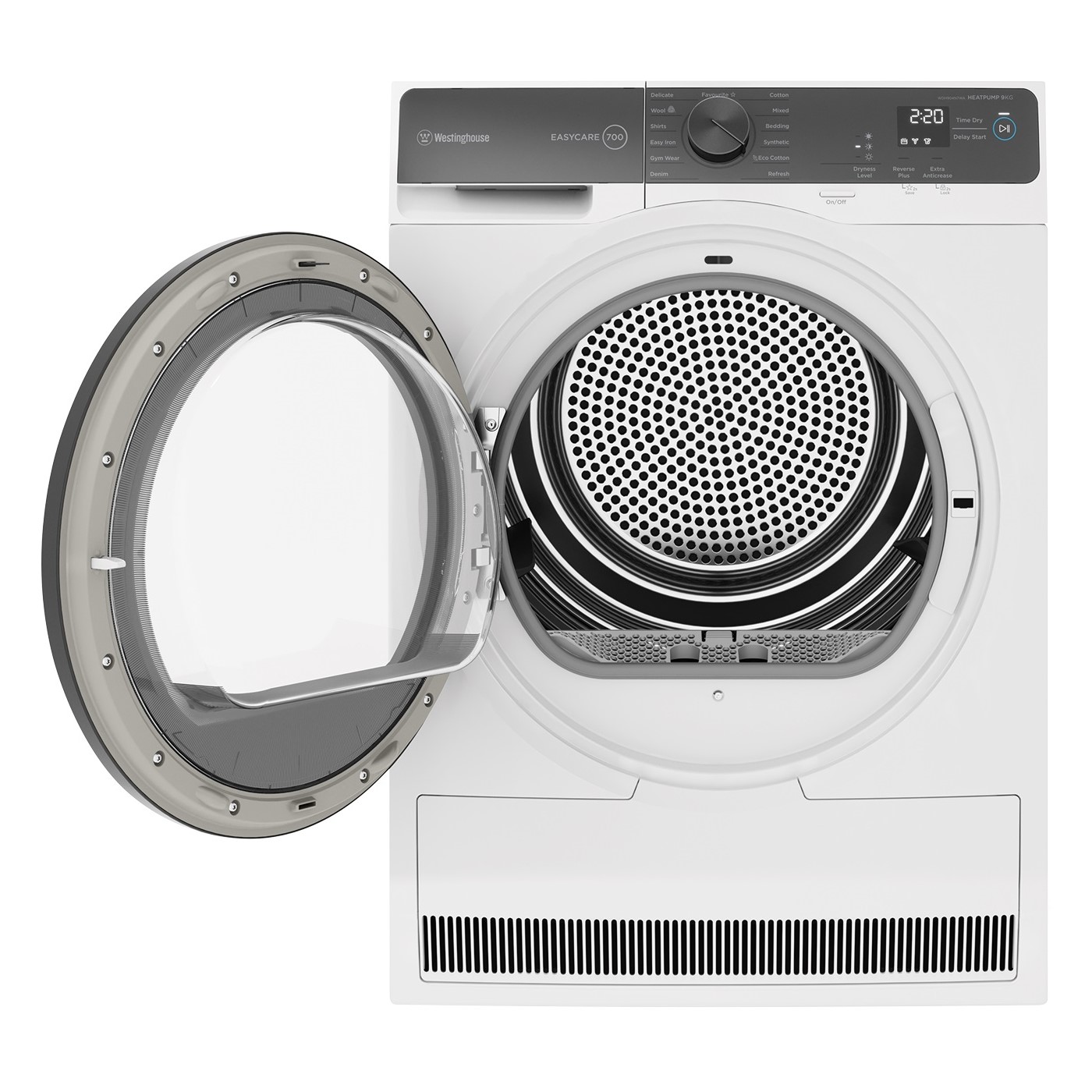Westinghouse 9kg Heat Pump Condenser Dryer - White (EasyCare 700) - Image 2