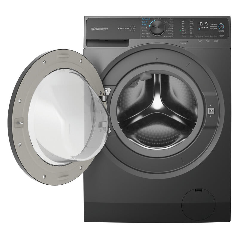 Westinghouse 10kg Front Load Washer - Metallic Grey - Image 2