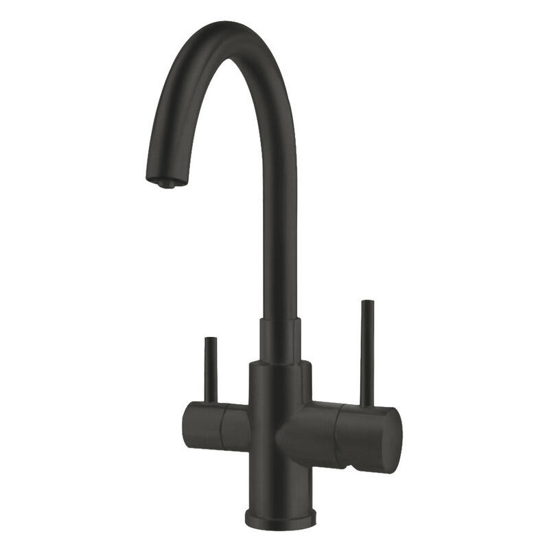 Zip 3 Way Filter Mixer Tap - Matte Black